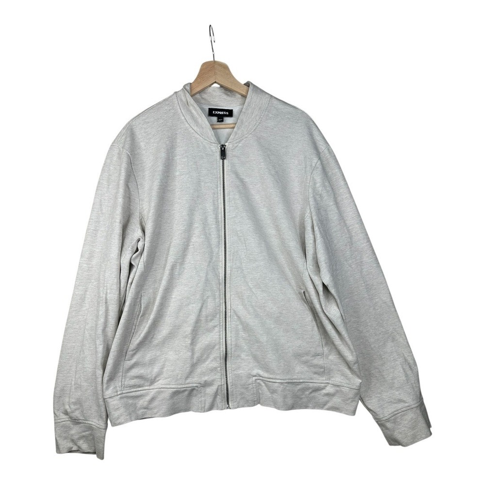 Express Men's‎ Full Zip Sweater size XL Beige